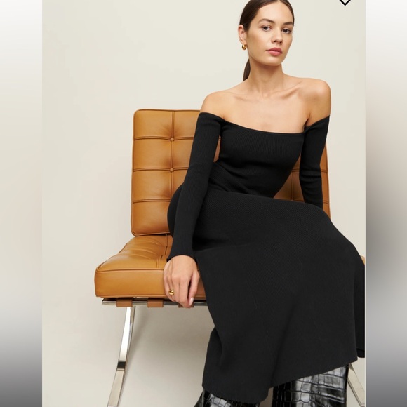 NWT Reformation Symone Cotton Sweater Dress size Large - Picture 3 of 7